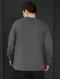 Longsleeve Staff dark gray oversize