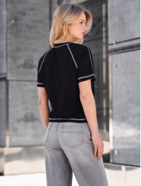 Koszulka Staff te logo black reglan