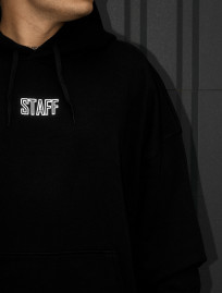 Bluza logo black oversize reflective