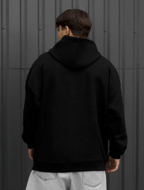 Bluza logo black oversize reflective