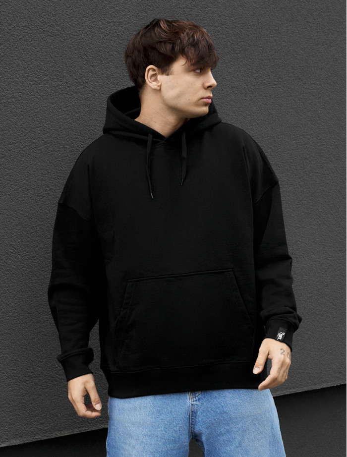Bluza basic black oversize