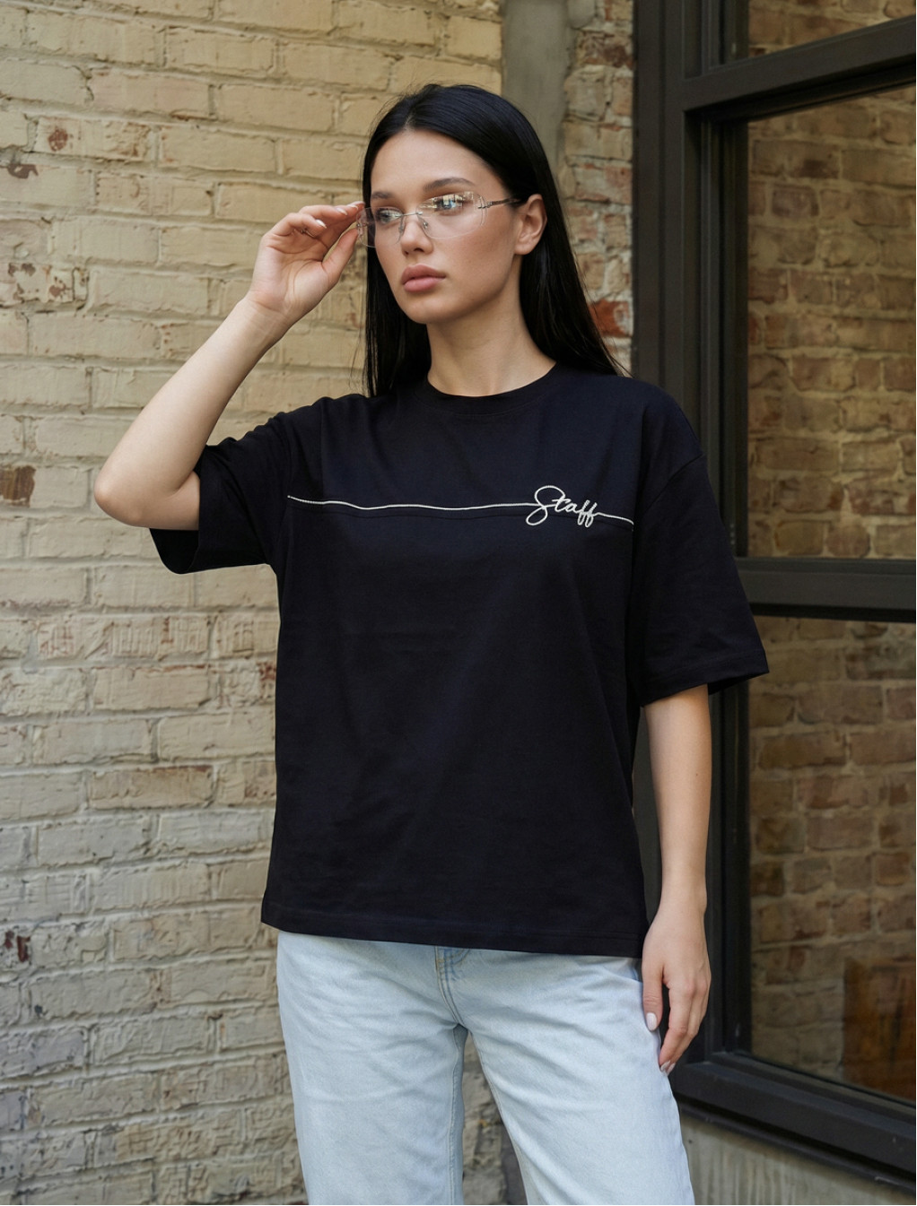 Koszulka Staff ad black oversize
