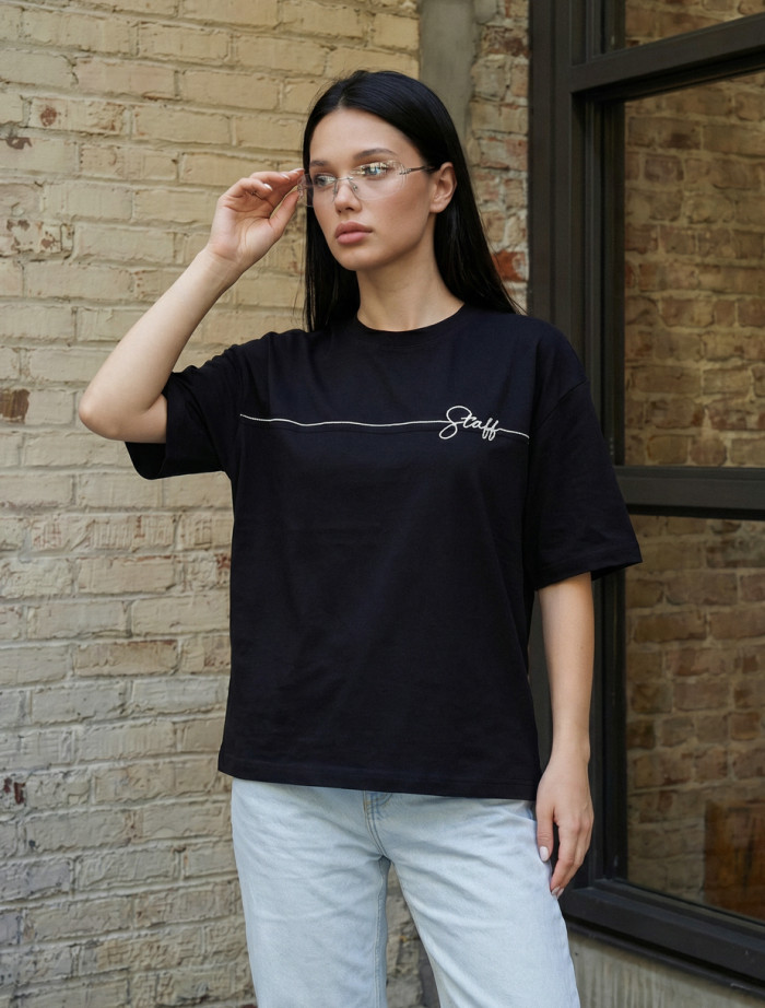 Koszulka Staff ad black oversize