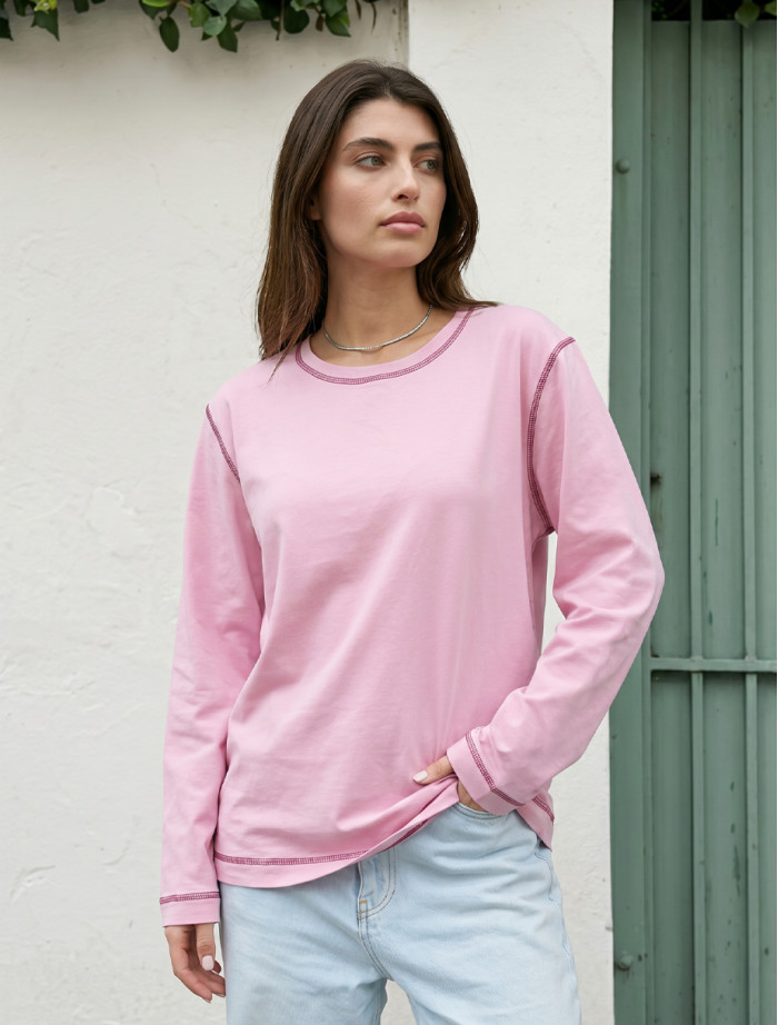 Longsleeve Staff key pink