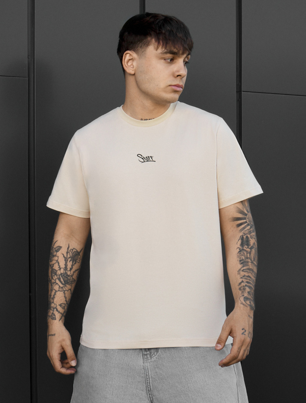 Koszulka Staff logo light beige