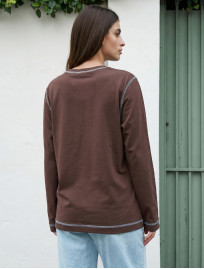 Longsleeve Staff key brown