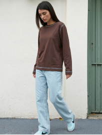 Longsleeve Staff key brown