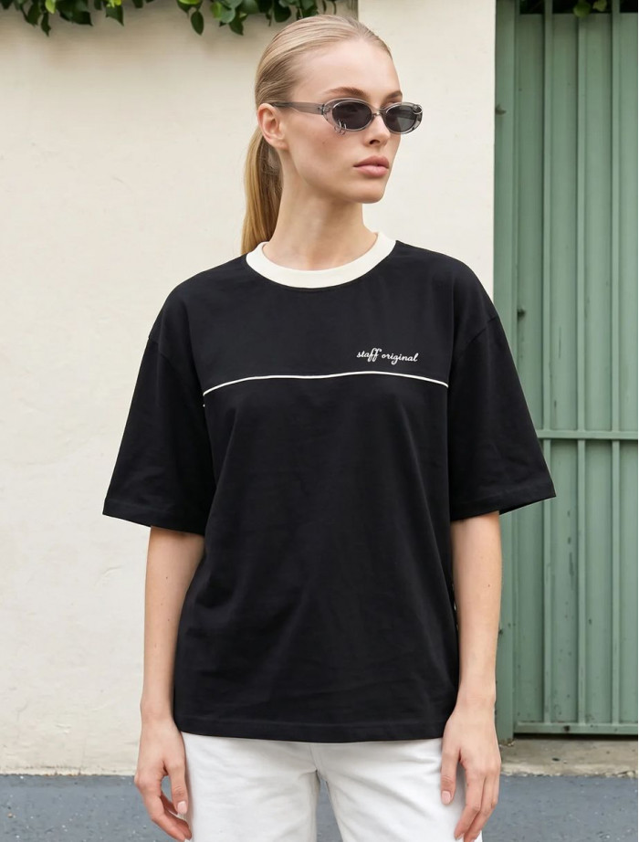 Koszulka Staff ad black original oversize