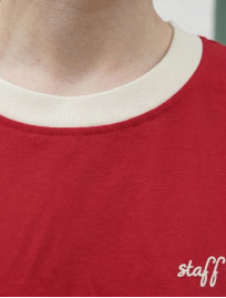 Koszulka Staff ad red original oversize