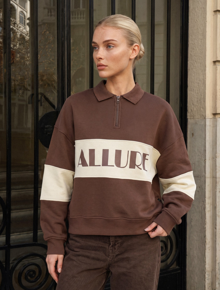 Olimpijka Staff mok brown & milk oversize fleece