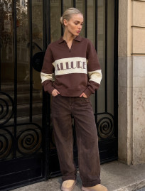 Olimpijka Staff mok brown & milk oversize fleece