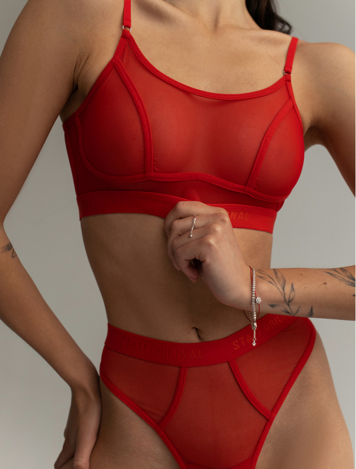 Biustonosz damski Staff lov red