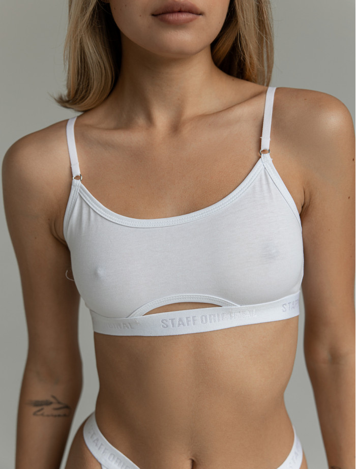 Biustonosz Staff bi white