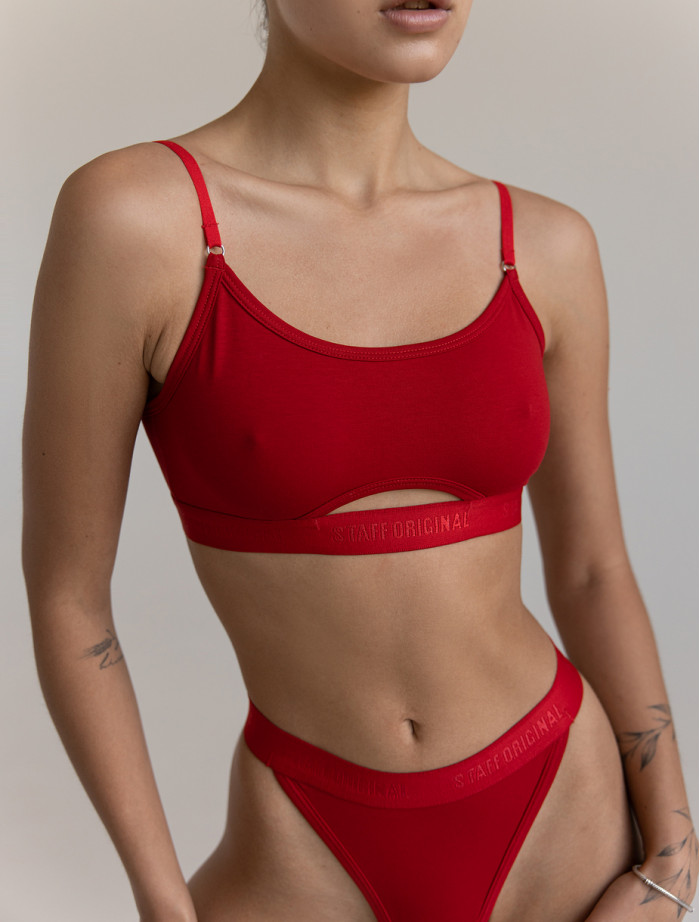 Biustonosz Staff bi red