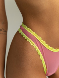 Majtki Staff lo light green & pink