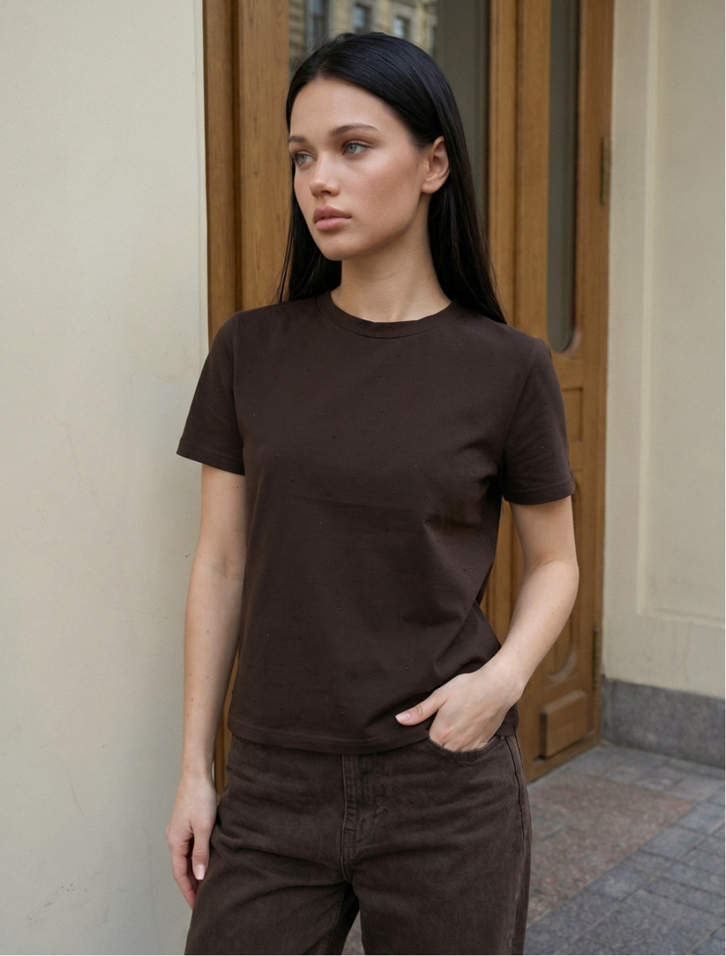 Koszulka Staff sam dark brown