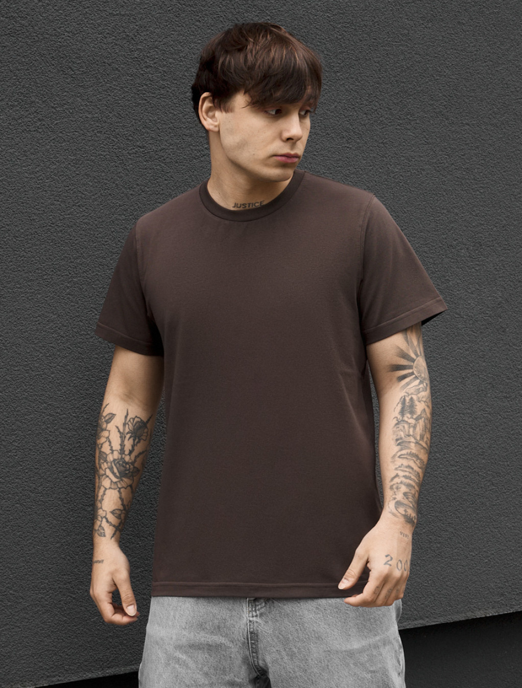 Koszulka Staff dark brown basic
