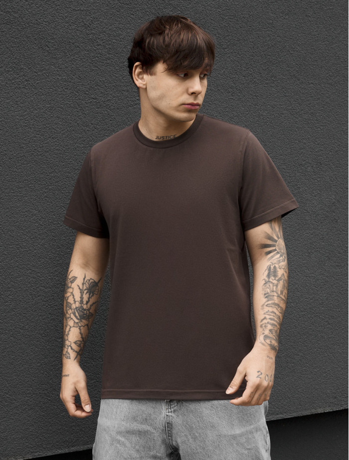 Koszulka Staff dark brown basic