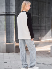 Longsleeve Staff ves white & black