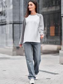 Longsleeve Staff ves white & gray
