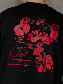 Koszulka Staff red flowers oversize