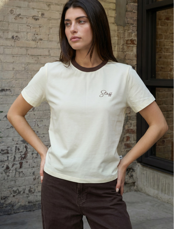 Koszulka Staff milk & brown logo