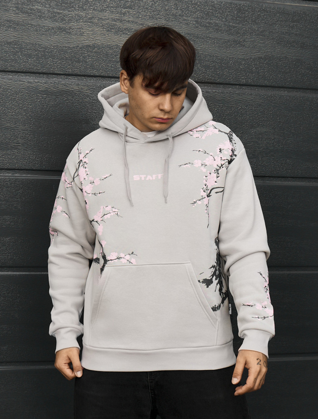 Bluza Staff logo & tree oversize fleece