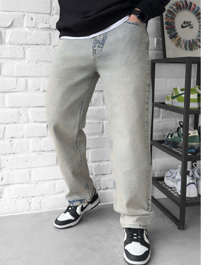 Dżinsy Staff 9671 blue gray baggy