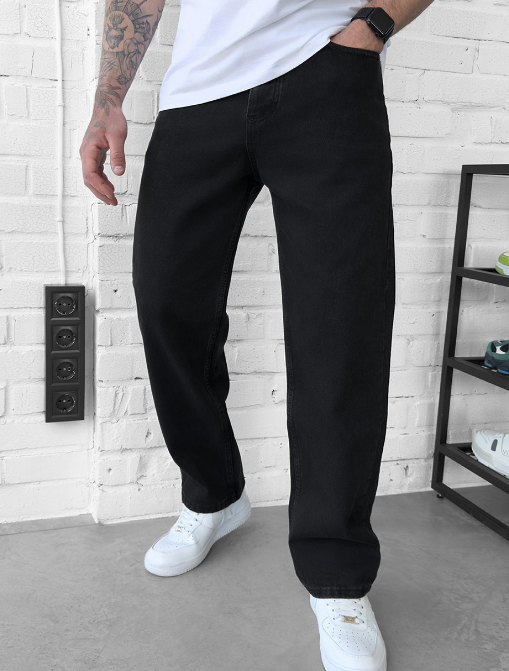 Dżinsy Staff 2300 black baggy