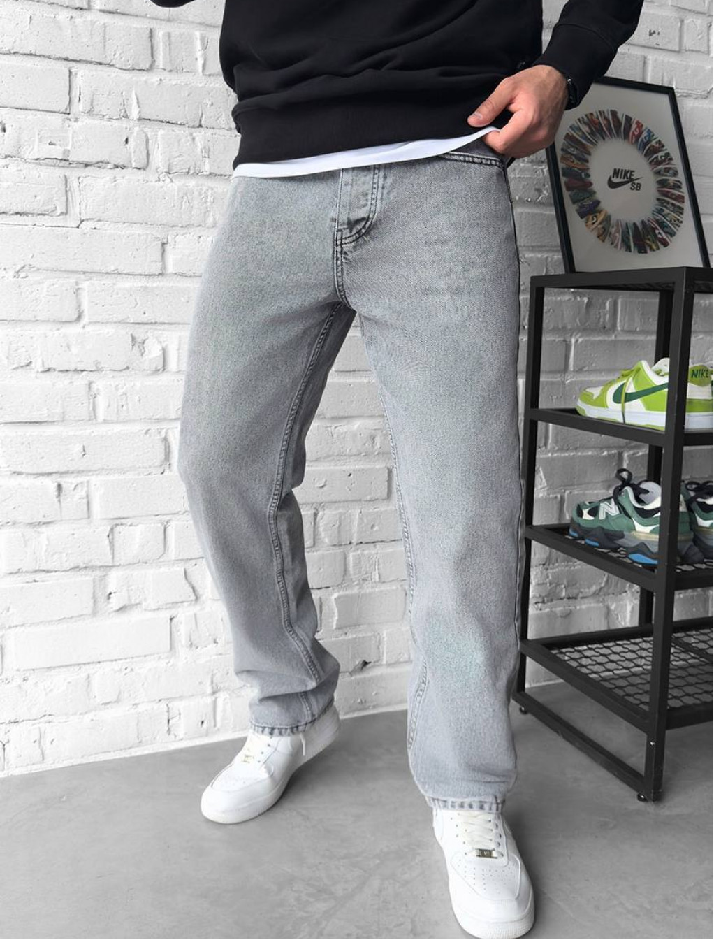 Dżinsy Staff 2206 gray baggy