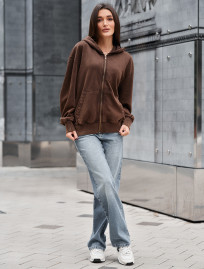 Bluza Staff de brown oversize