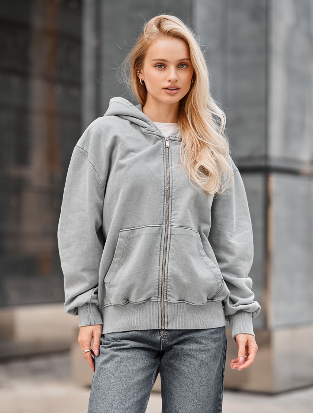 Bluza Staff de gray oversize