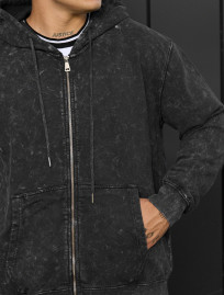 Bluza z kapturem Staff va dark gray oversize