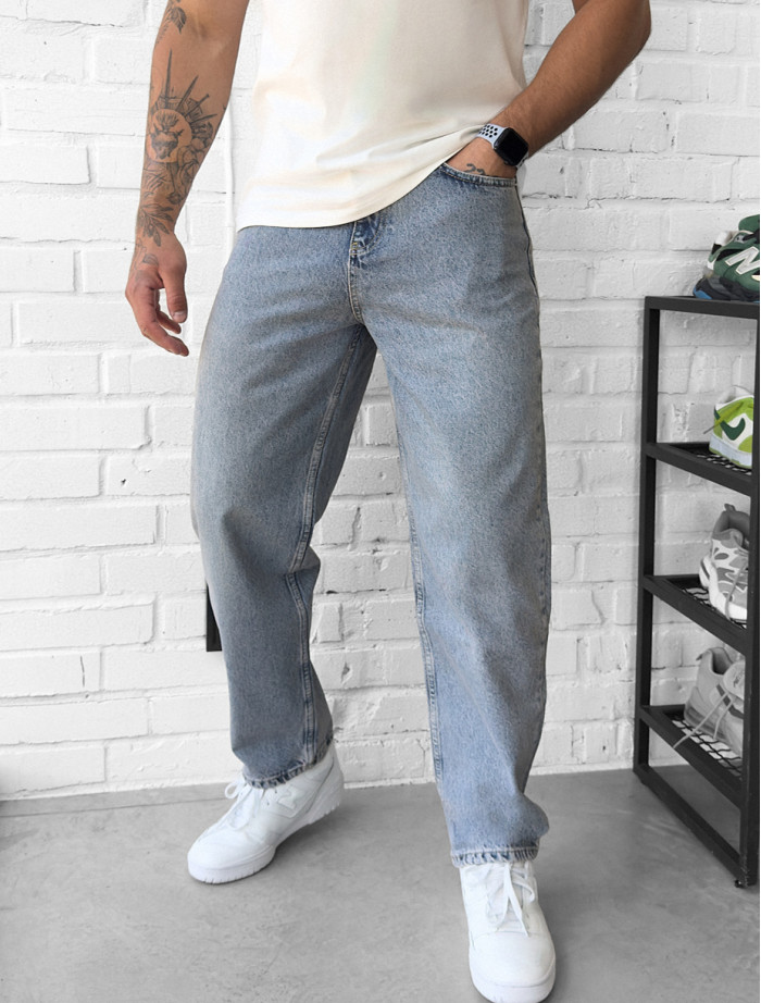 Dżinsy Staff 2206 blue gray baggy