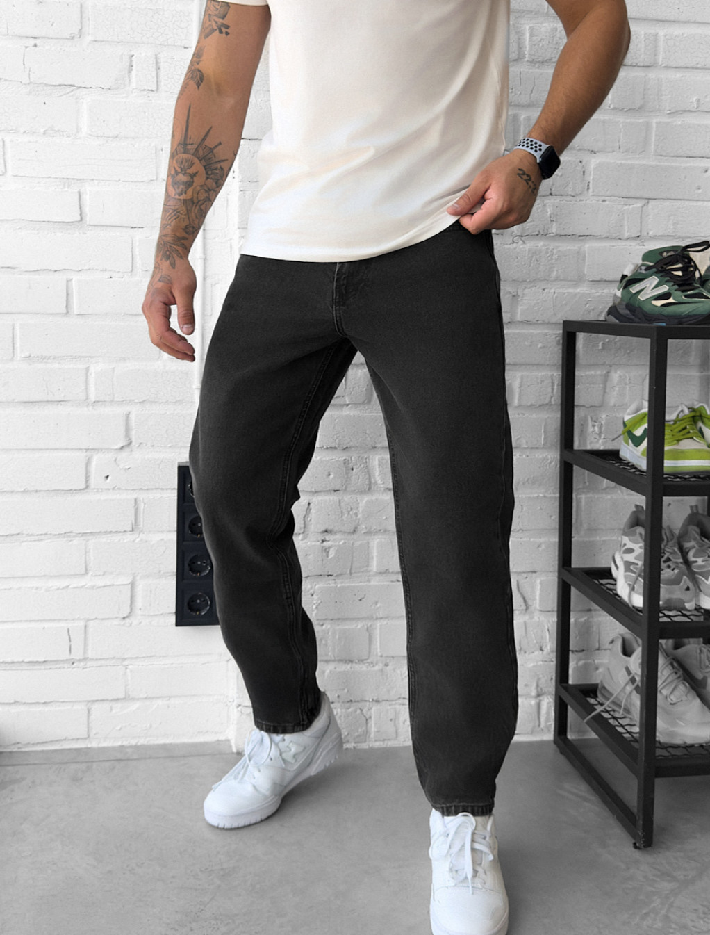 Dżinsy Staff 12 dark gray regular