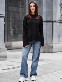 Sweter Staff oli black oversize