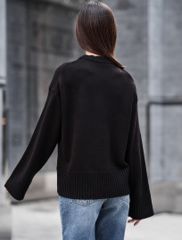 Sweter Staff oli black oversize