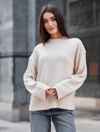 Bluza Staff oli light beige oversize