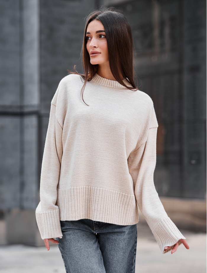 Bluza Staff oli light beige oversize