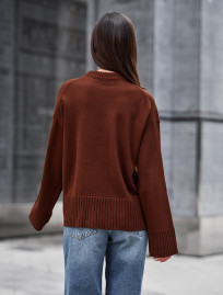 Sweter Staff oli brown oversize
