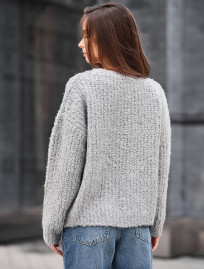 Sweter Staff gi light gray oversize