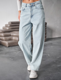 Dżinsy damskie Staff 2 wide-leg light blue
