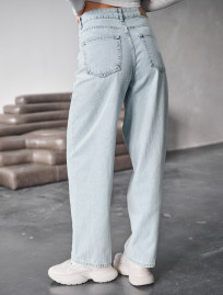 Dżinsy damskie Staff 2 wide-leg light blue