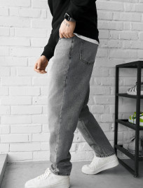 Dżinsy Staff 09 loose fit light gray