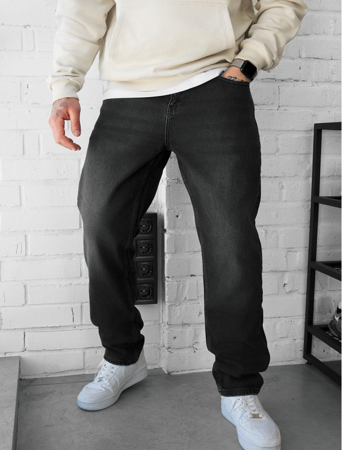 Dżinsy Staff 0941 dark gray slim