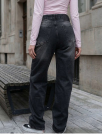 Dżinsy damskie Staff 2511 dark gray baggy