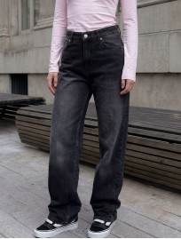 Dżinsy damskie Staff 2511 dark gray baggy