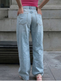 Dżinsy damskie Staff 2511 light blue wide leg