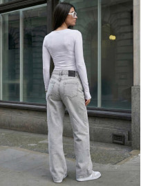 Dżinsy damskie Staff 2511 light gray loose fit