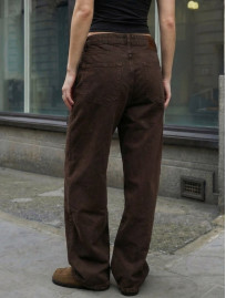 Dżinsy Staff 2 brown wide leg